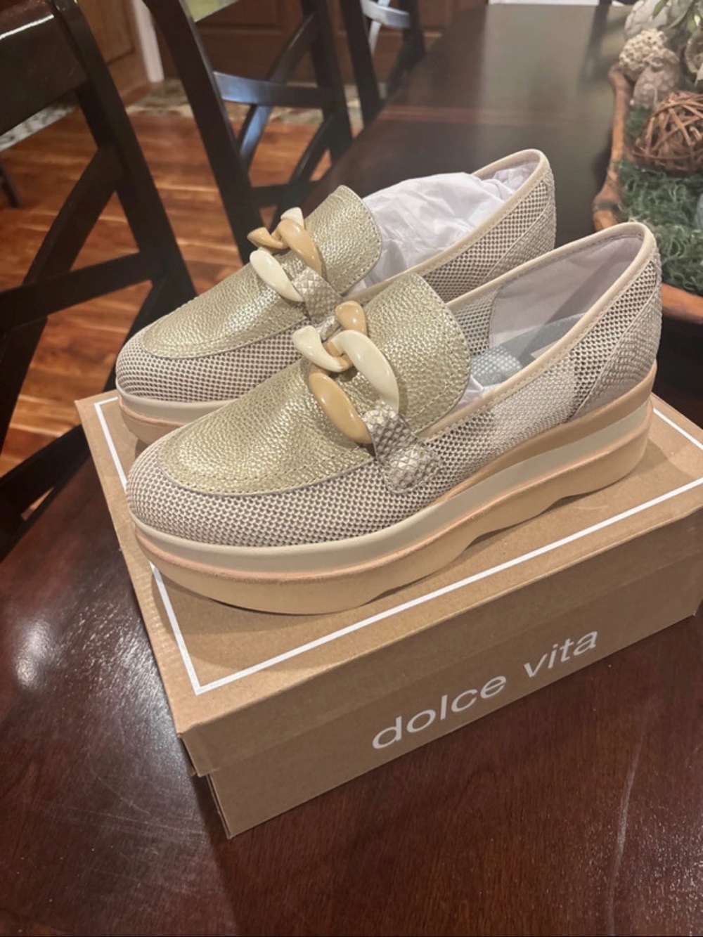Dolce Vita buckle slip ons
